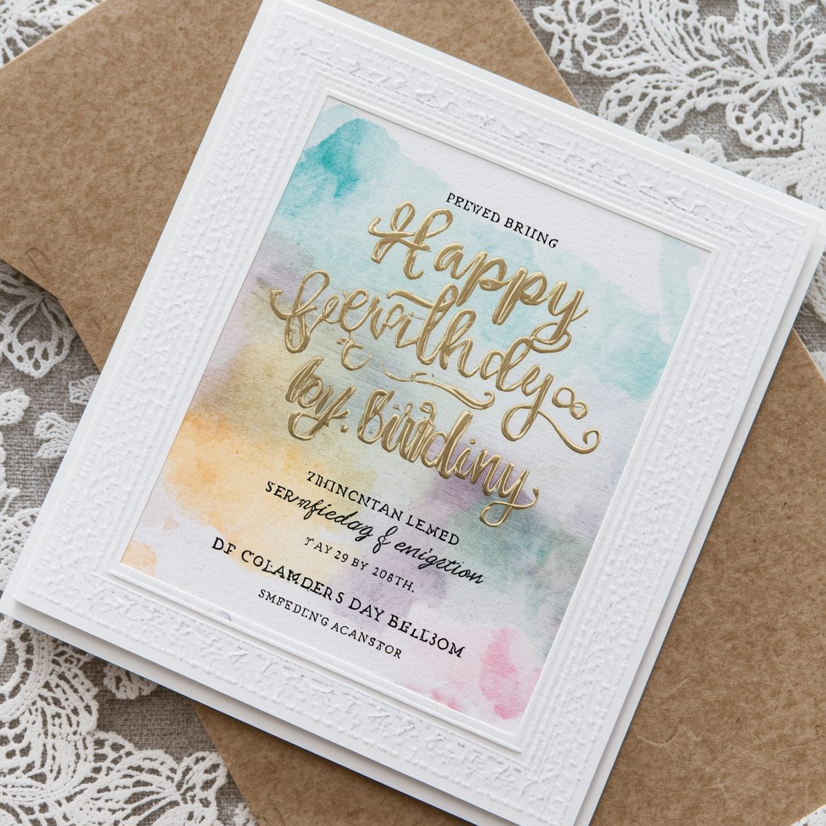 Birthday card design