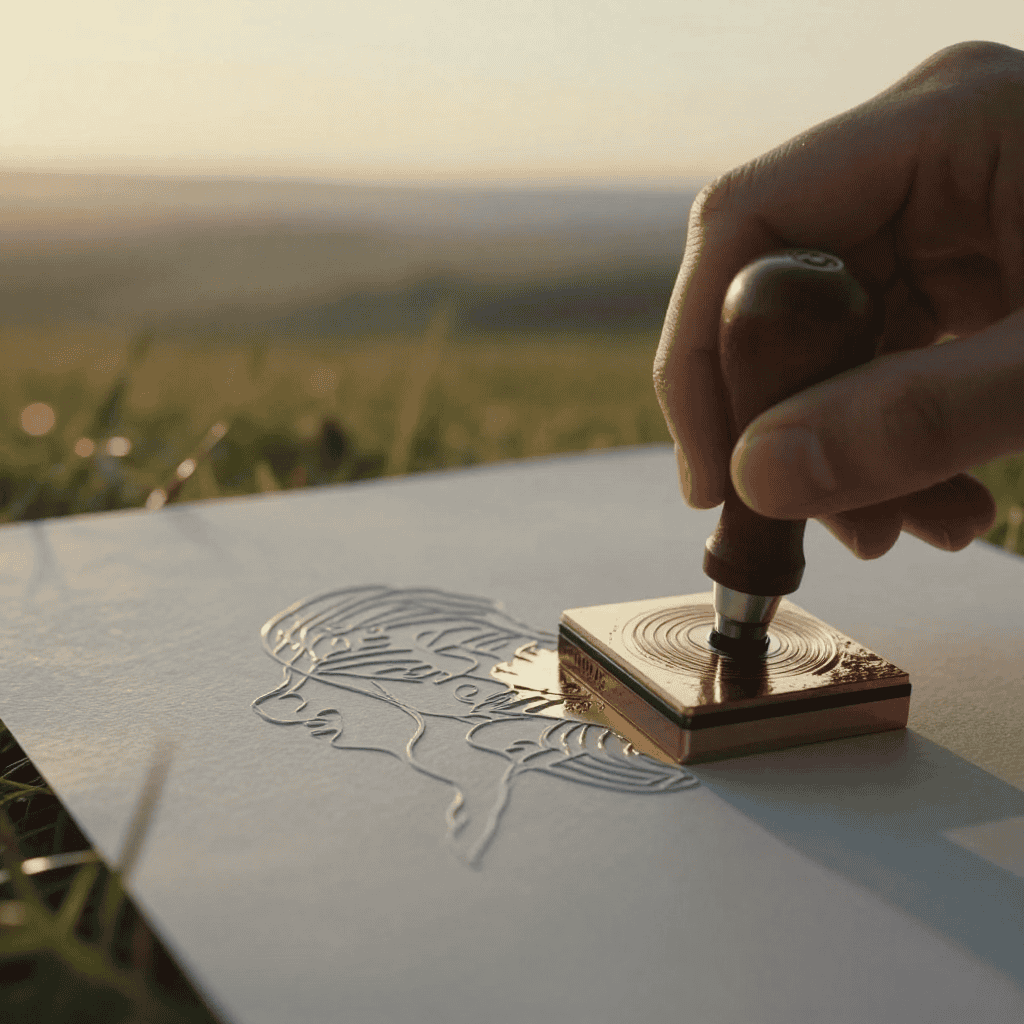 Artistic papercraft work